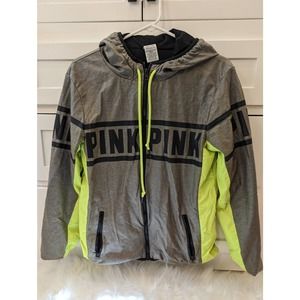 XS VICTORIA'S SECRET PINK JACKET | WINDBREAKER HOODIE